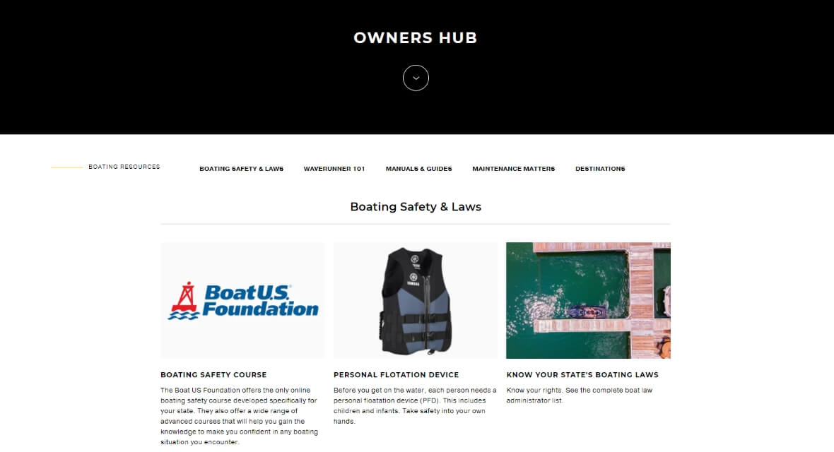 Boating Resources | Yamaha WaveRunners